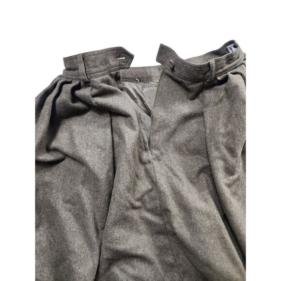 Escada Wool Midi Skirt Womens 42 USA 10 Medium Western Germany Vintage Pleated - Picture 7 of 16